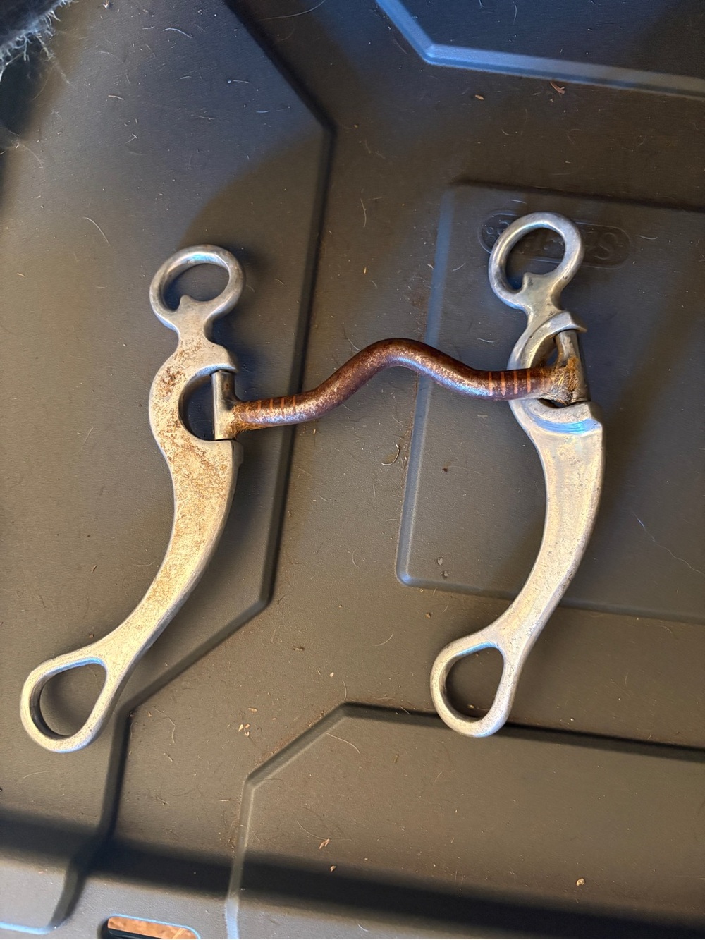 5" Low Port Western Horse Bit with Copper Inlays